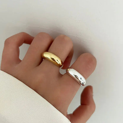 Minimalist Smooth Opening Fashion Ring for Women