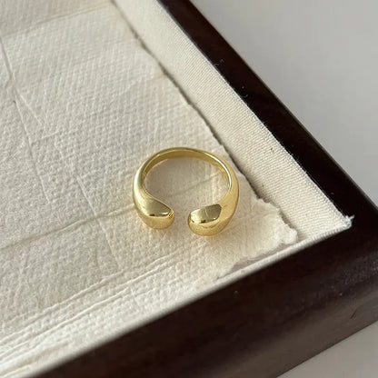 Minimalist Smooth Opening Fashion Ring for Women