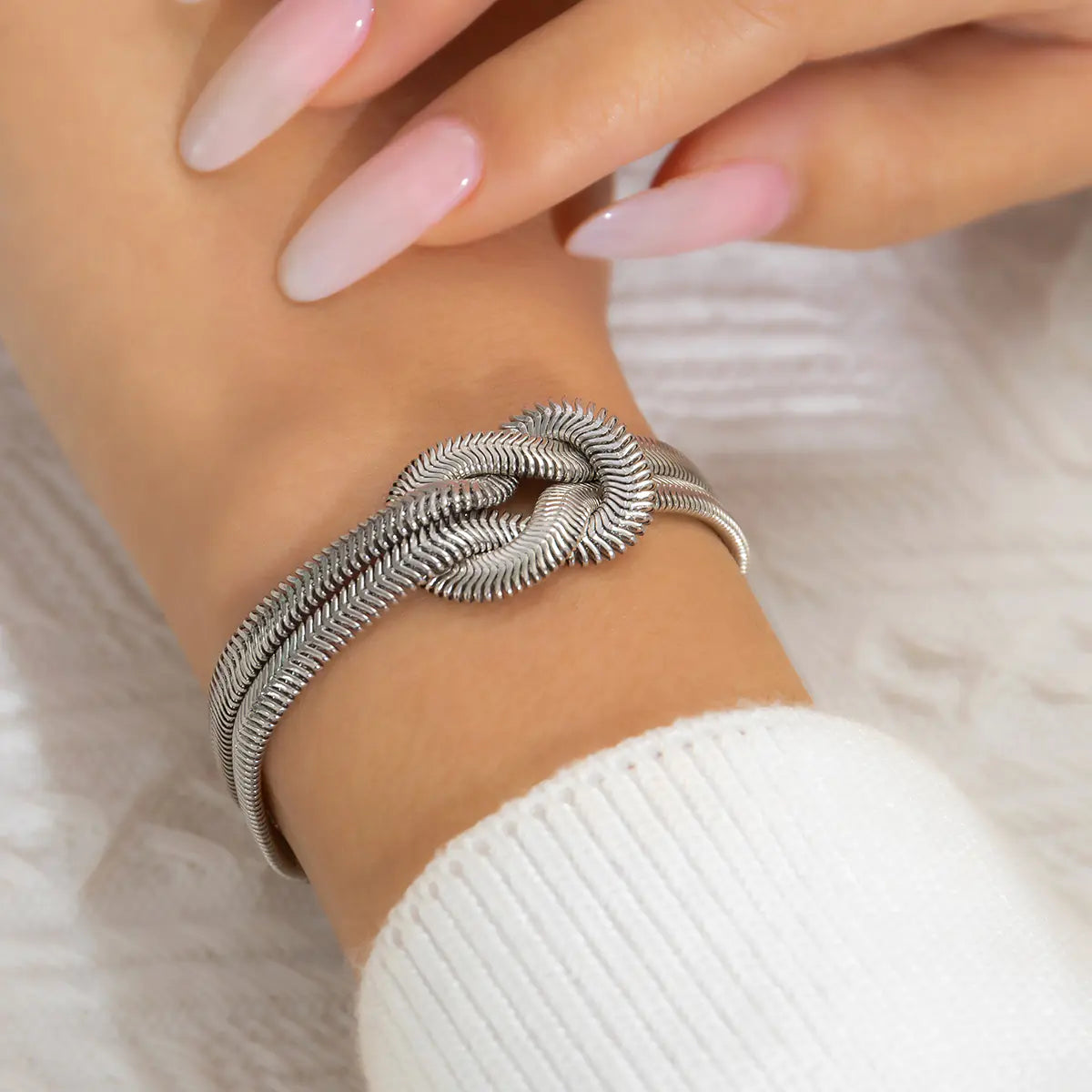 Minimalist Snake Chain Wrap Bracelet