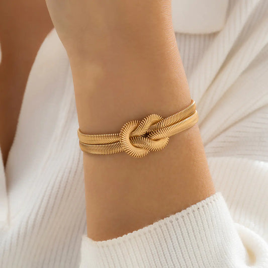 Minimalist Snake Chain Wrap Bracelet