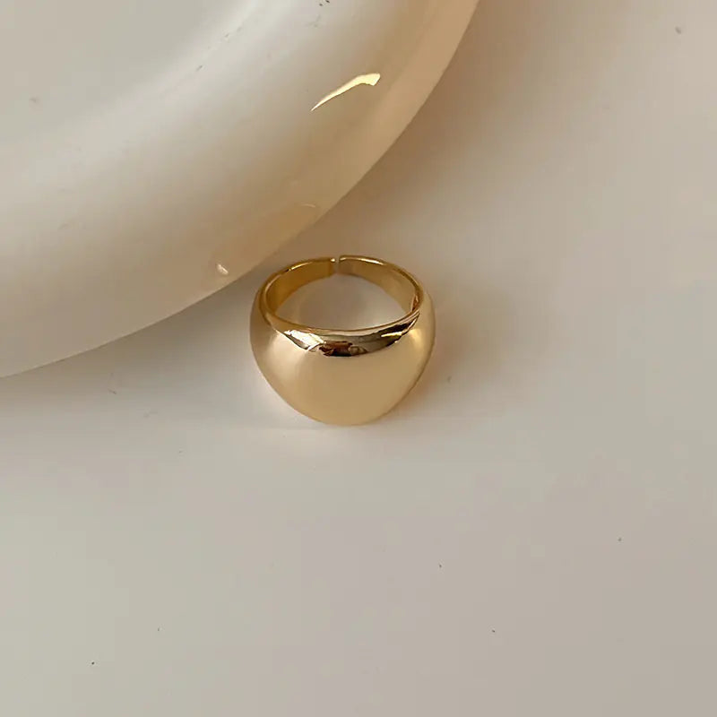 Minimalist Smooth Opening Fashion Ring for Women