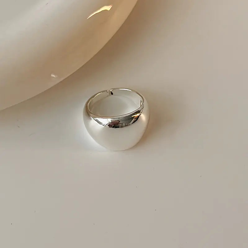 Minimalist Smooth Opening Fashion Ring for Women