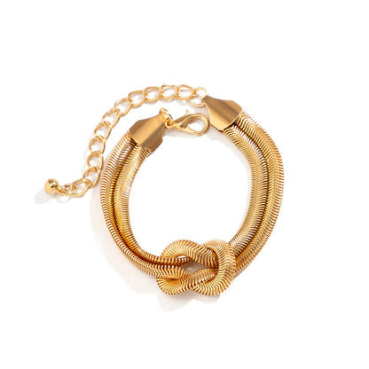 Minimalist Snake Chain Wrap Bracelet