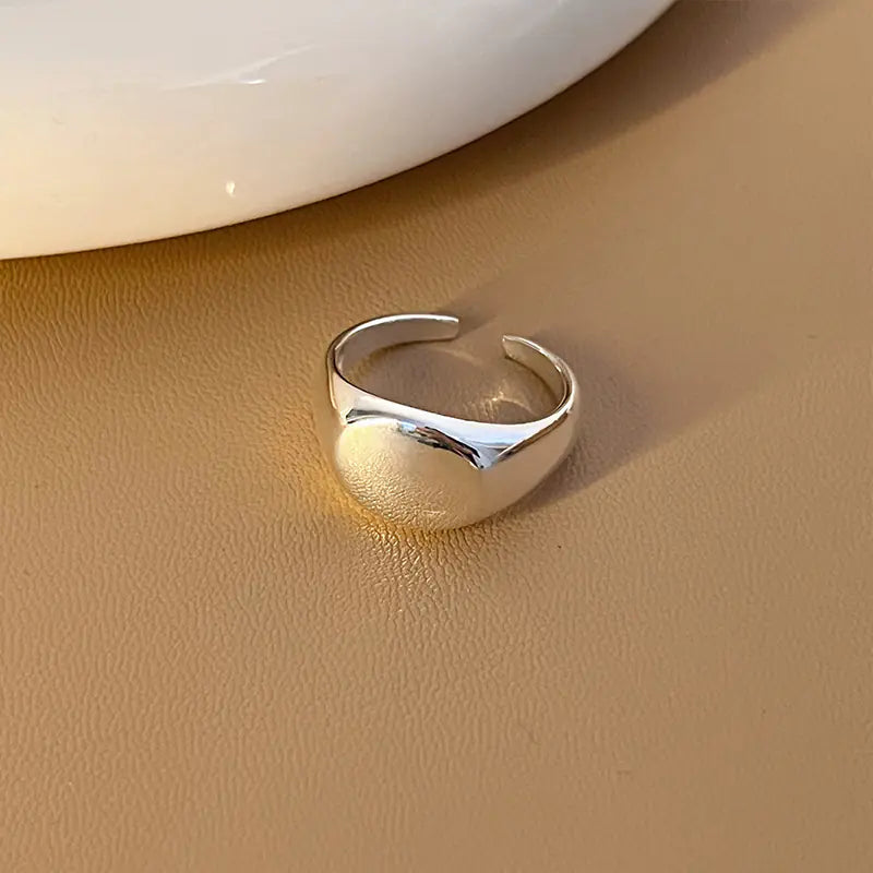 Minimalist Smooth Opening Fashion Ring for Women
