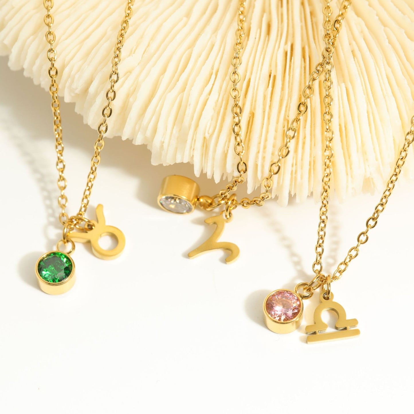 Zodiac Birthstone Charm Bracelet for Women – Stainless Steel 12 Constellations Jewelry