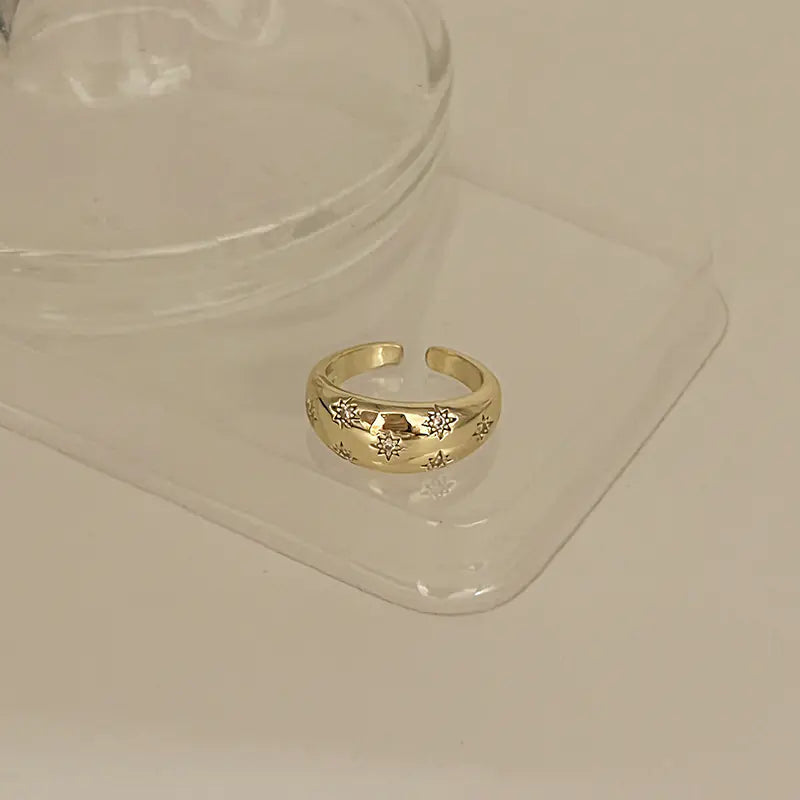 Minimalist Smooth Opening Fashion Ring for Women