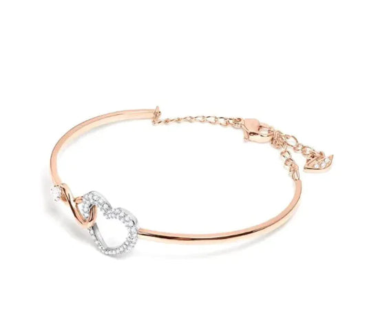 Romantic Layered Necklace with Love Sophistication - White Gold Rose Gold and Platinum Styles