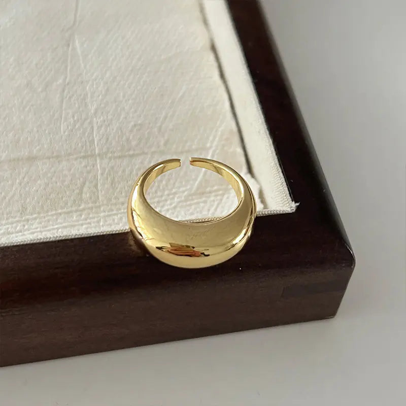Minimalist Smooth Opening Fashion Ring for Women