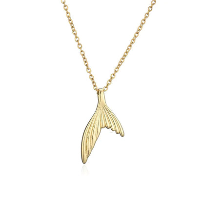 Gold Wolf Tooth Pendant Necklace with Devil's Eye Design