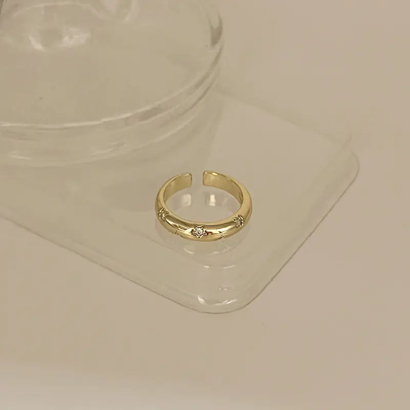 Minimalist Smooth Opening Fashion Ring for Women